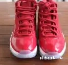 Authentic Red 11 Jordan Suede Air Low 0608